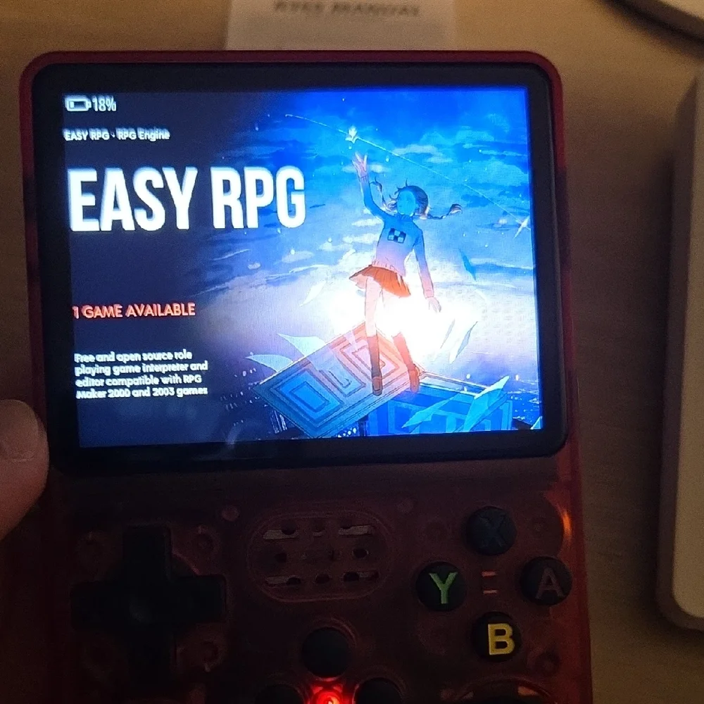 Retro Handheld Gaming Console - Transparent Orange